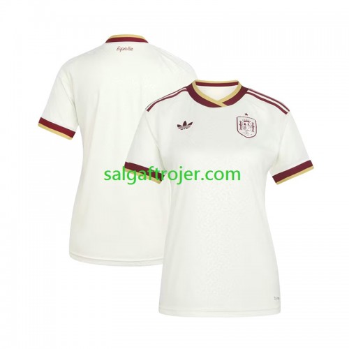 Spanien Fodboldtrøjer Dame Udebanesæt World Cup 2026 Kort ærmer Spanien Fodboldtrøjer Dame Udebanesæt World Cup 2026 Kort ærmer